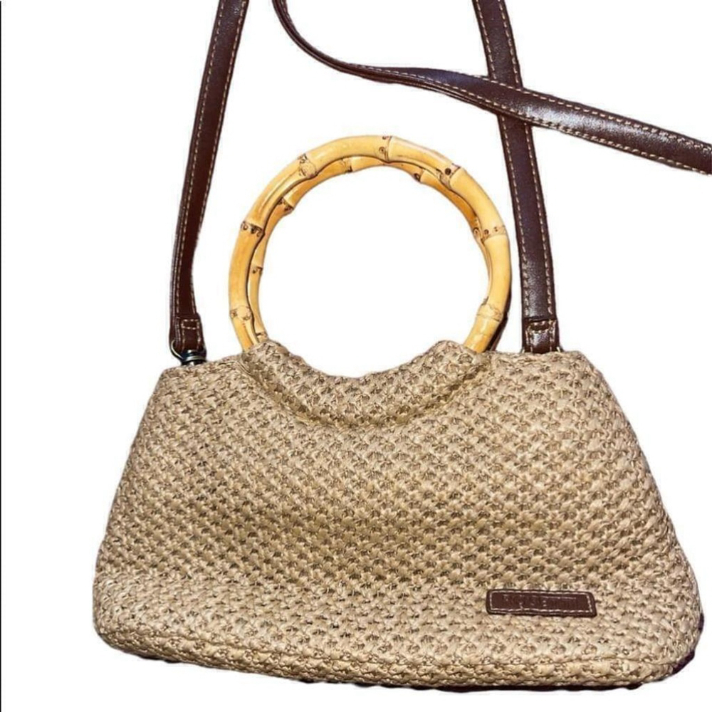 Rosetti | Cream Crocheted Purse with Bamboo handles - Picture 2 of 9